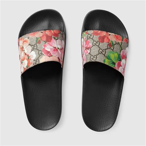 bloom slides gucci|Gucci Bloom slides price.